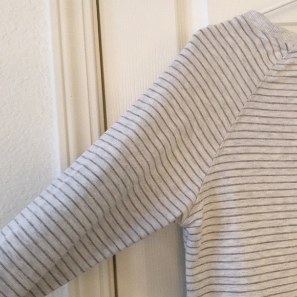 Danskin Gray Striped Crewneck Pullover - Picture 11 of 16